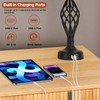Table Lamp for Bedroom Set of 2 with USB C+A
