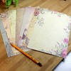 GLKTOPO 80 Sheet Vintage Floral Stationry Paper, Letterhead Writting Notes