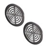 MINI 2x Air Vent Grille Covers 45mm (1.77inch) Ducting CHROME
