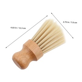 TOVINANNA Hair Cleaning Brush Hair Cutting Neck Duster Professional Hairdressing Brush Face Hair Duster Barber Styling Tool Barber Shop Brush Haircut Neck Duster Neck Brush Light Brown Mane