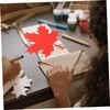 NUOBESTY 20pcs Fall Maple Leaf Paper Cuts Paper Cutouts Red