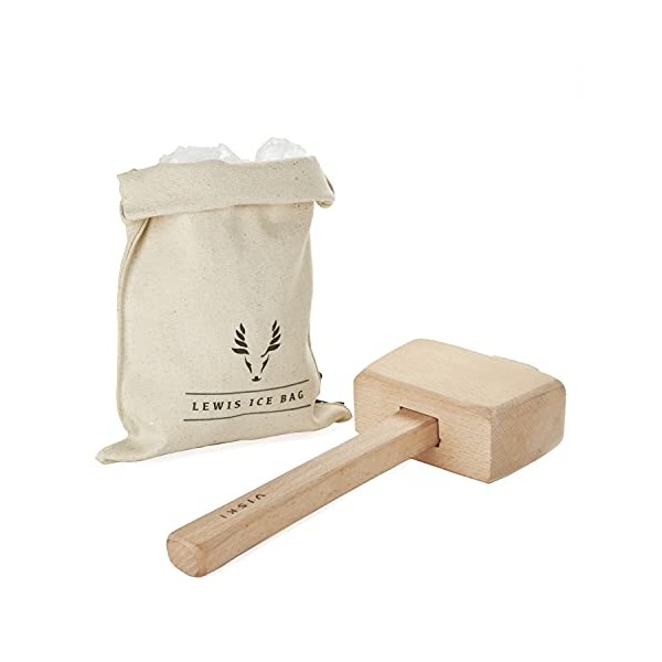 Viski Professional Lewis Bag and Mallet Bartender Kit & Bar