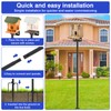 80 Inch Adjustable Bird Feeder Pole,Bird House Pole Suitable for