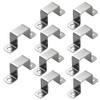 Square Pipe Clamp JruiZhp10 Pcs Square Oblong Pipe Clamp,Stainless Steel