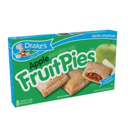 Drake's by Hostess 8 ct Apple Fruit Pies 16 oz (Pack of 6)