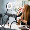USB LED Ring Fill Light Lamp with Phone Holder Microphone