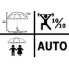 60MPH Windproof Large Strong Umbrella for Rain and Wind -