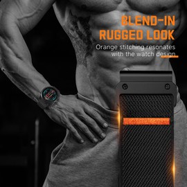 HQzon 26mm Parachute Buckle Watch Band Compatible with Garmin Fenix 6X/7X/5X/8 51mm/5X Plus/3/6X Pro, Sports Replacement Elastic Nylon Watch Strap Compatible with Garmin Descent MK2i Smartwatches