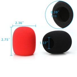 YOUSHARES SM58 Pop Protection 6 Pieces - Microphone Pop Filter Reduction of Wind Noise Compatible with Shure SM58-LC Dynamic Microphone (6 Colours)