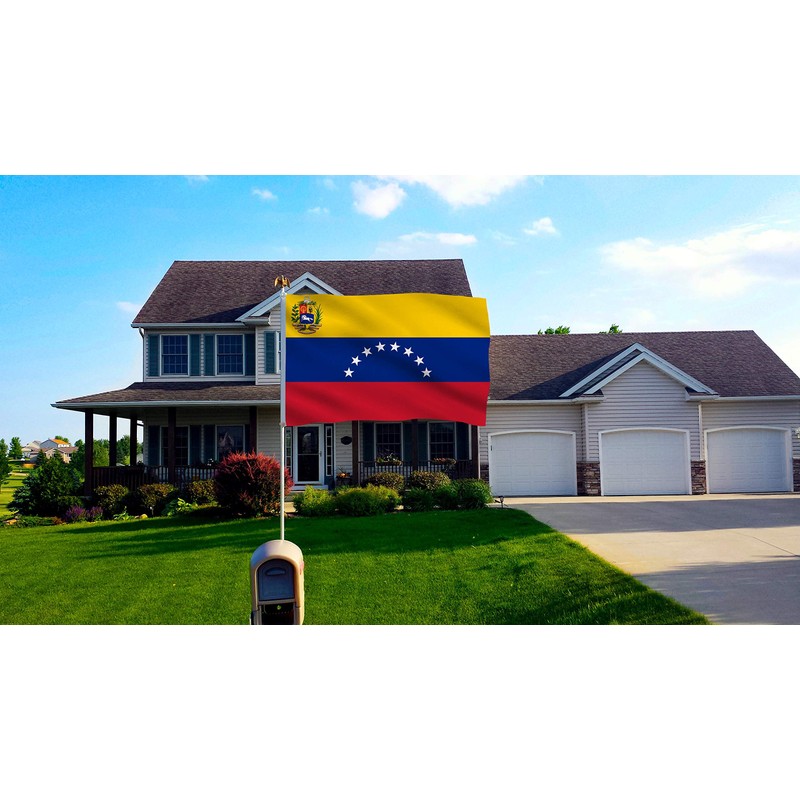 DANF Venezuela Flag 3x5 Ft 8 Stars Thick Polyester, Fade