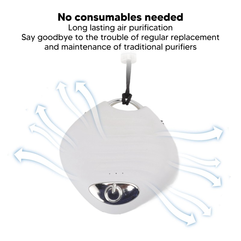 Mini Wearable Air Purifier Smoke Odor Removal Portable Negative Ion