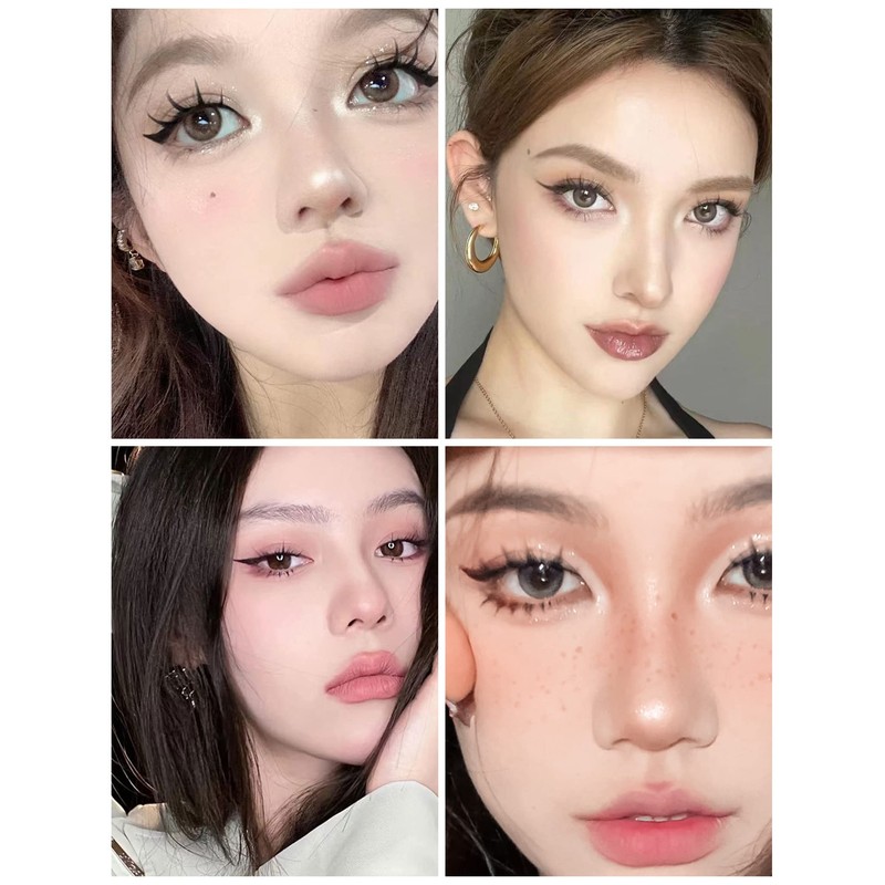 happykau False Eyelashes, 5 Pairs Natural False Eyelashes, Natural Eyelashes,