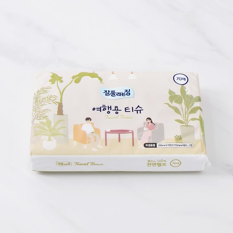 LENITH Travel Pocket Tissues Packs (Soft Pack) 70 Sheets per