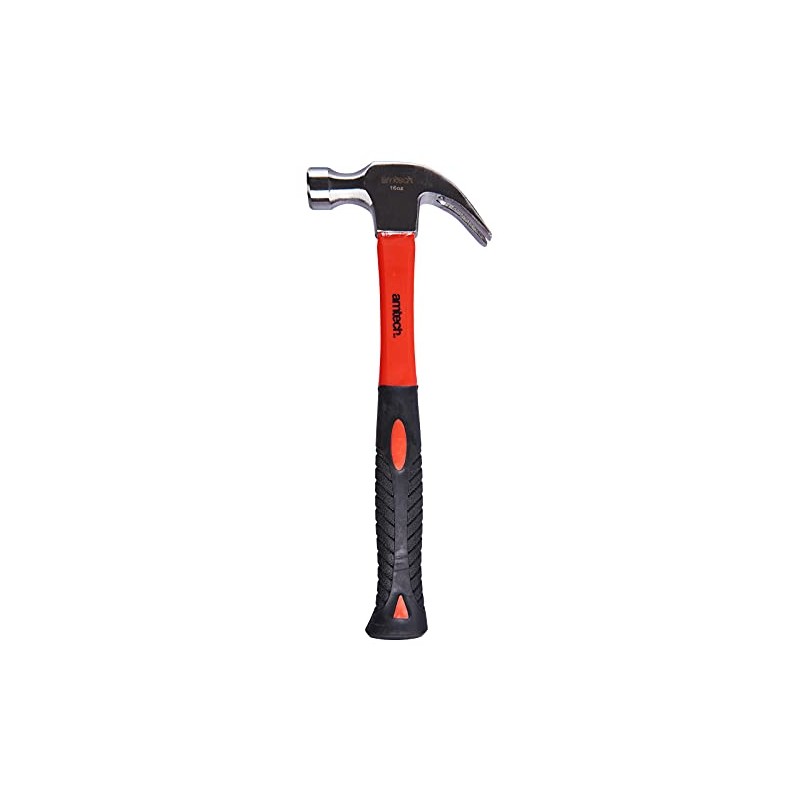 Amtech A0250 16oz (450g) Claw Hammer with fibreglass Shaft