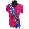 Blue Winner Competition Sash - Beautiful Blue Satin Ribbon with