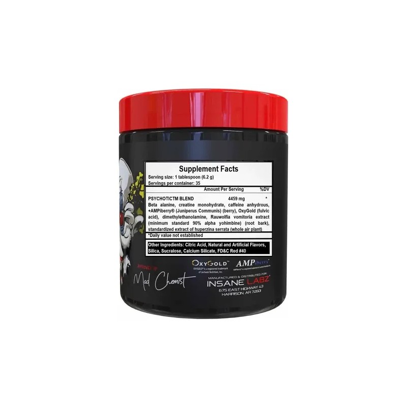 Psychotic - Insane Labz - Fruit Punch - 35 Servicios