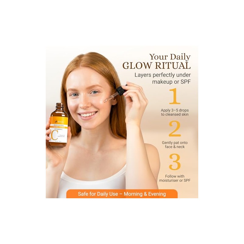 Sylk Vitamin C Serum for Face with Hyaluronic Acid and
