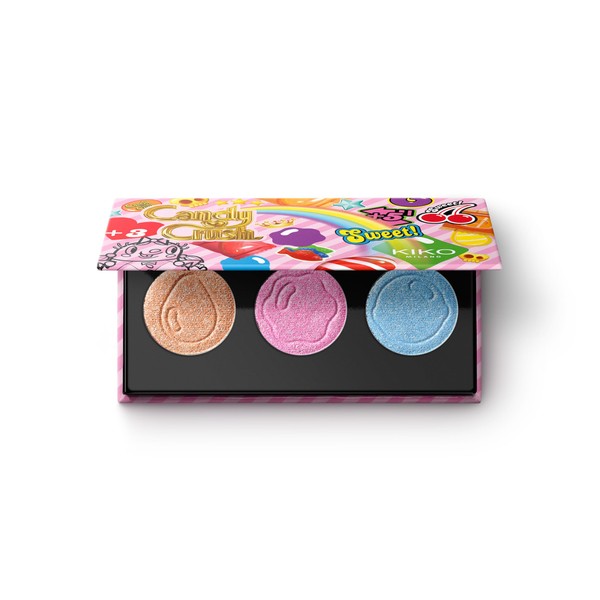 KIKO Milano Candy Crush™ Ultra Shimmer Eyeshadow Trio, Palette With