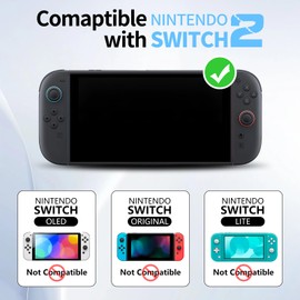 AOLO Carrying Case Compatible with Switch 2 (2025), Portable Hard Protective Travel Case with 10 Game Slots & Accessory Pocke (Blue)