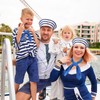 egniFurn Navy Sailor Cosplay Kit - 3 PCS Adjustable Hat,