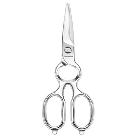 JARVISTAR Multi-Purpose Kitchen Scissors 21 cm, Sharp Scissors Kitchen Forged, Household Scissors, Bone Scissors, Meat Scissors, Separable Blades, Stainless Steel, Built-in Bottle Opener and