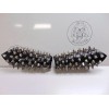 metaldevastation.com TSJUDER.. LEATHER SPIKED GAUNTLET BULLDOG SPIKES . BLACK METAL