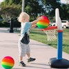 PVC Bouncy Kickball, Pack of 2 PVC Rainbow Ball, Children's
