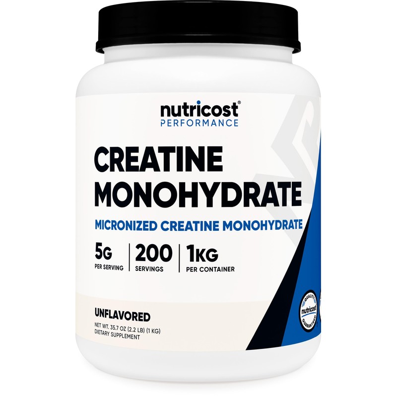 Nutricost Creatine Monohydrate Micronized Powder (1 KG) - Pure Creatine