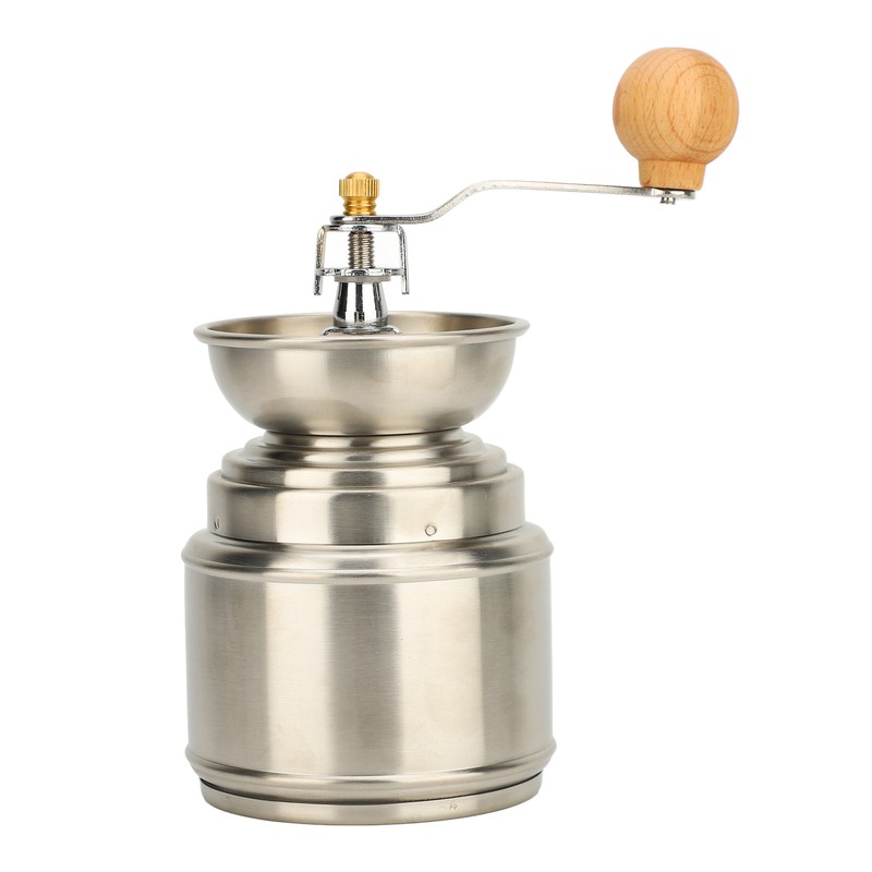 Manual Coffee Grinder Stainless Steel Solid Wood Hand Coffee Bean