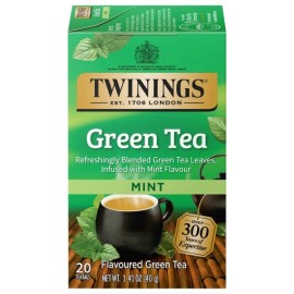 Twinings Green Tea with Mint Tea Bags - 20 Count