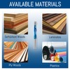 LudoPam Downcut Spiral Flush Trim Router Bit,1/4 Shank Carbide Spiral