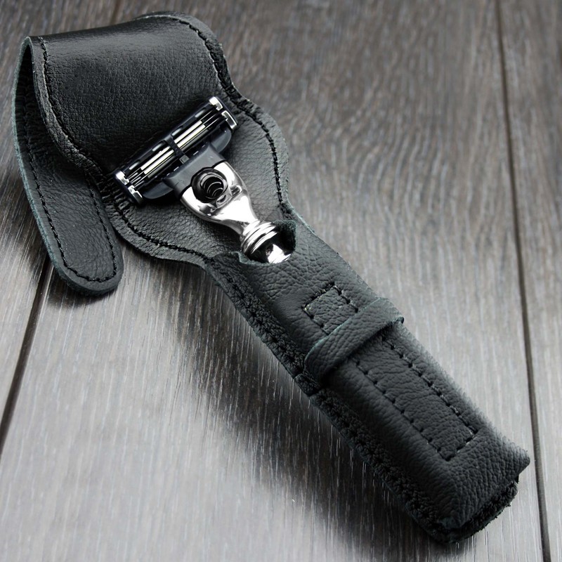 Reise-stil rasier sets mit rasiermesser und rasierpinsel mit 100% aus