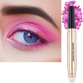 Pink Eyeshadow Stick Cream Smooth Shimmer glitter eyeliner pencil hot light matte palette Eye shadow Pencil Hypoallergenic Waterproof Long Lasting Highlighter Stick Multi-Dimensional eyes Look 13 #