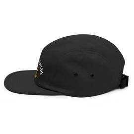 Hogue WS LLC Captain Hat (Embroidered Five Panel Cap) Yacht Hat, Boat Hat Black