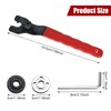 Marjoramy Adjustable angle grinder spanner with angle grinder clamping nut,