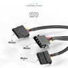 KabelDirekt – 30cm 4-pin Molex to 2x 4-pin Molex Y-cable