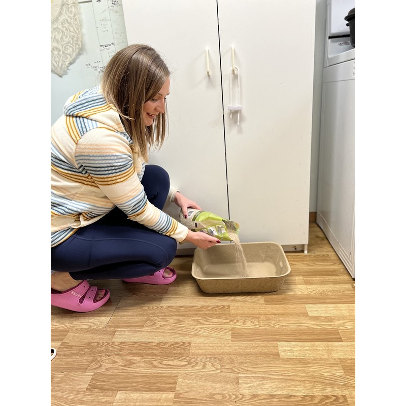 Midlee Large Disposable Cat Litter Boxes - Set of 20-