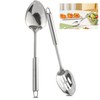 Fililogor Cooking Spoons 2pcs Kitchen Cooking Utensils Set, Stainless Steel