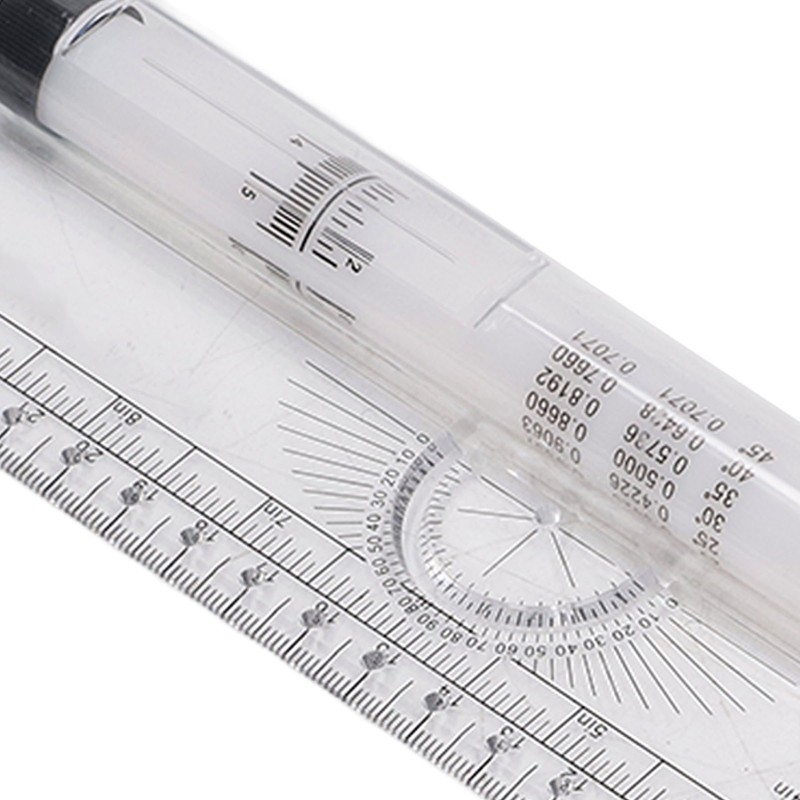 Measuring Rolling Ruler 30cm Various Formulas Horizontal Vertical Parallel Lines