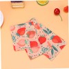 COLLBATH 3pcs Beeswax Food Wraps Reusable Food Preservation Cloths Organic