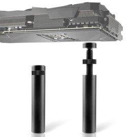 Graphics Card GPU Support Bracket, Prevent GPU Sag Bracket, GPU Brace for Computer Gaming Graphics Card (L-Black)