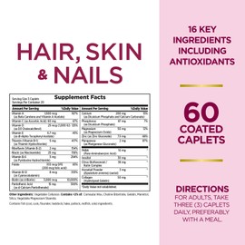 Nature’s Bounty Nature's Bounty Optimal Solutions Hair, Skin & Nails Formula, With 3,0