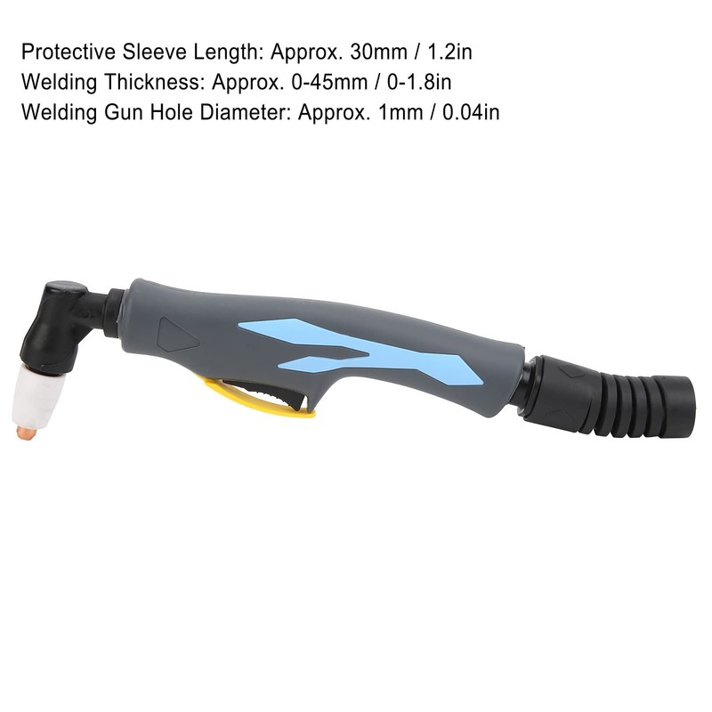 Welding Torch Head Plasma Cutter Gun Accessories Curved Handle Protection