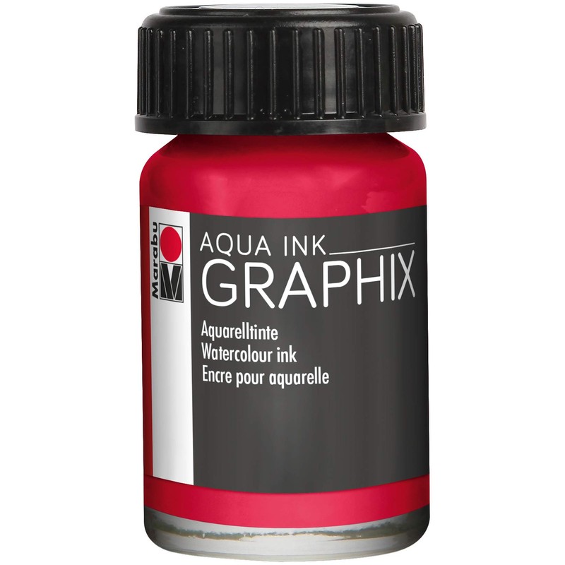 Marabu Aqua Ink 15ml-Carmine Red