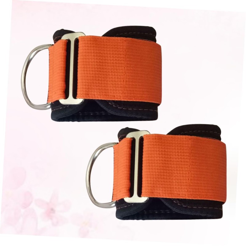 KOMBIUDA 1pair Ankle Strap Cuffs for Strength Training Fixed Support