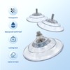 HE ZHI LONG Upgraded Large Suction Cups with Screws- 85mm