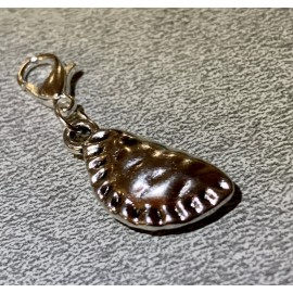 Unbranded EMPANADA Clip on Charm Lobster Clasp Jewelry, Keyring, Stitch Marker Zipper Pull