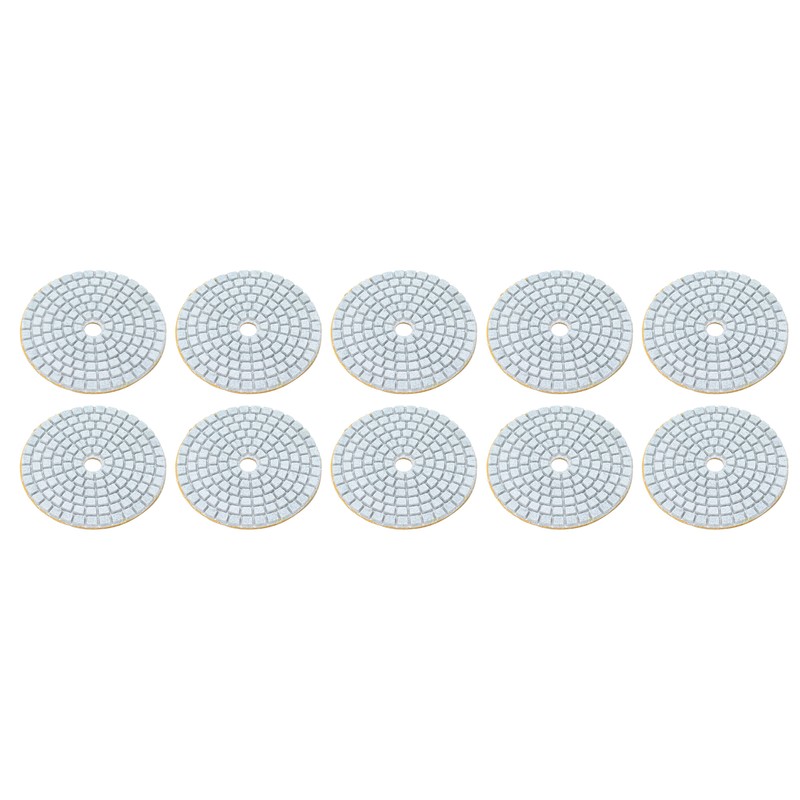 10Pcs 3in Diamond Wet Polishing Pad Soft Grinding Discs Polisher