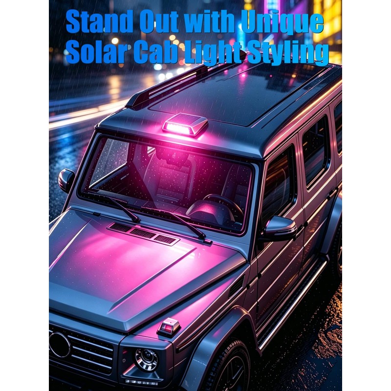 2026 Upgrade Solar Cab Lights for Truck, Solar Car Roof