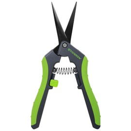 STAYGROW 6.5" Gardening Scissors, Sharp Plant Trimming Scissors for Precise Cuts, Stainless Steel Pruning Shears Bonsai Clippers (1-Pack Straight)